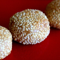 Sesame Balls with Red Bean Paste